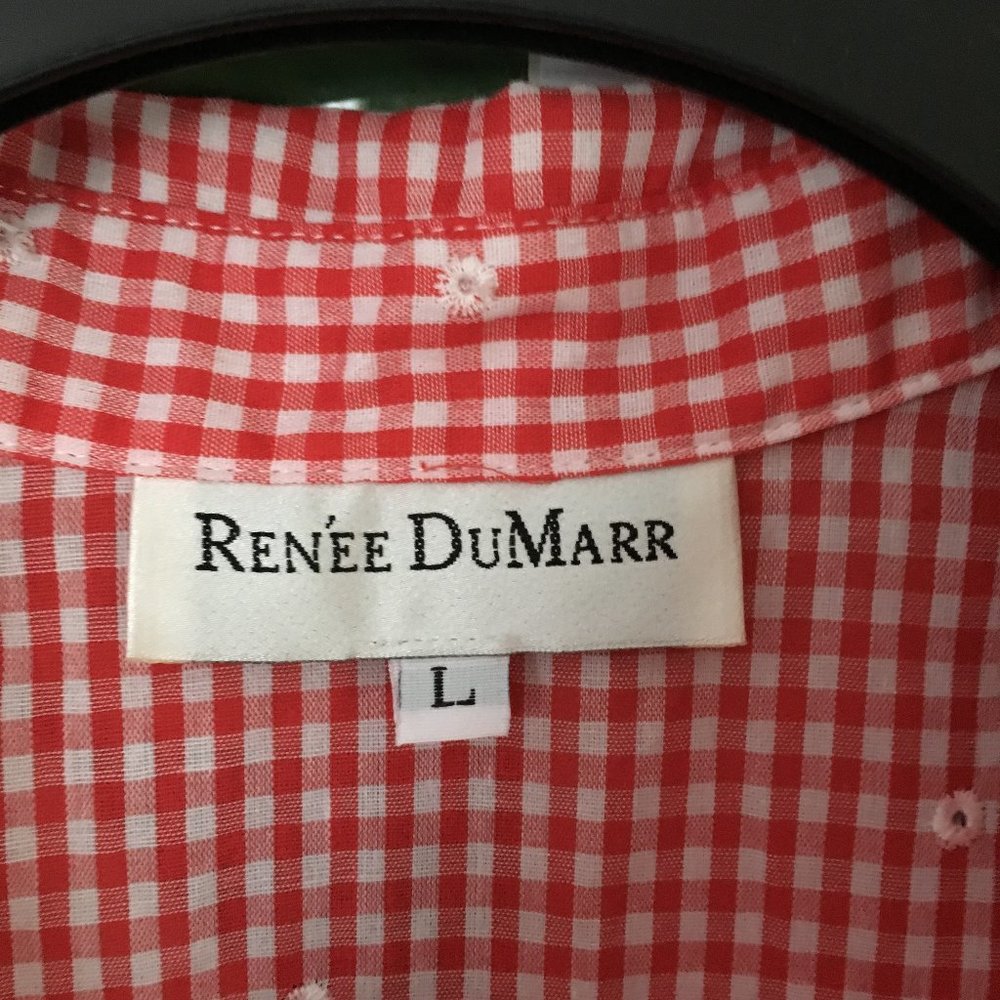 Three Gingham Shirt Dresses With Eyelet Embroidery - image 7